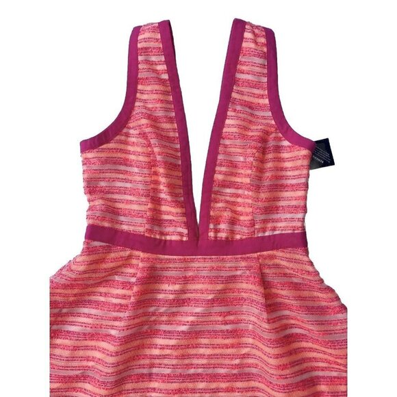 Nasty Gal Women's Coral Plunging Strappy Mini Dress Size L - Picture 6 of 16